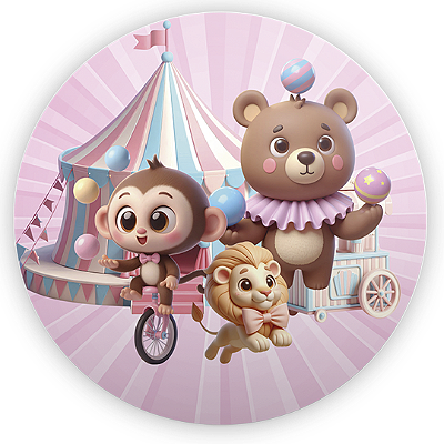 Mini Painel - Circo - Sublimado 3D