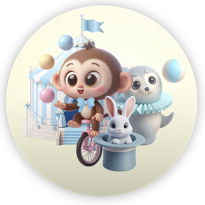 Mini Painel - Circo - Sublimado 3D