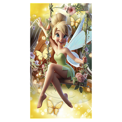 Faixa Lateral - Sininho Tinkerbell - Sublimado 3D