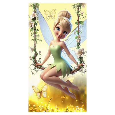 Faixa Lateral - Sininho Tinkerbell - Sublimado 3D