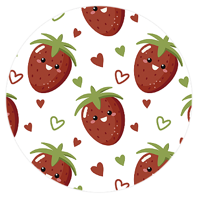 Mini Painel - Morango Do Amor - Sublimado 3D