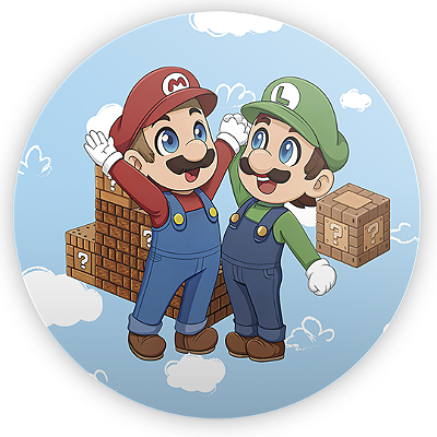 Mini Painel - Super Mario - Sublimado 3D