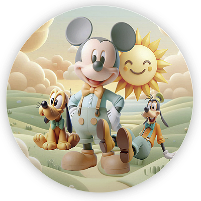 Mini Painel - Mickey - Sublimado 3D