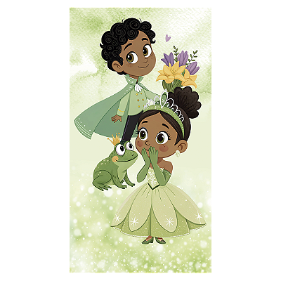 Faixa Lateral - Princesa Tiana - Sublimado 3D