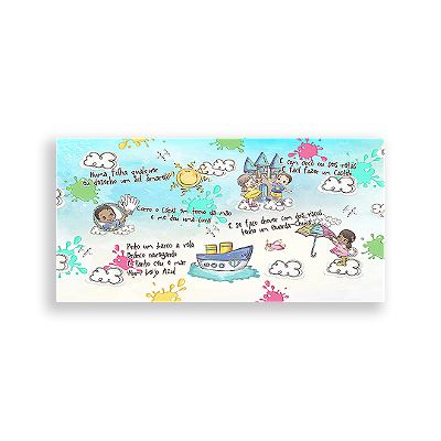 Painel Retangular - Aquarela - Sublimado 3D