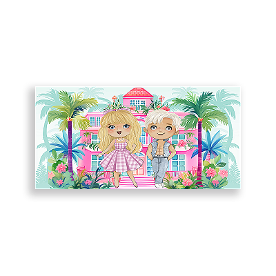 Painel Retangular - Barbie - Sublimado 3D
