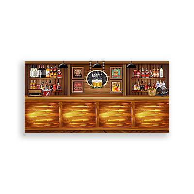 Painel Retangular - Boteco - Sublimado 3D