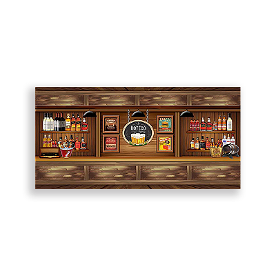 Painel Retangular - Boteco - Sublimado 3D