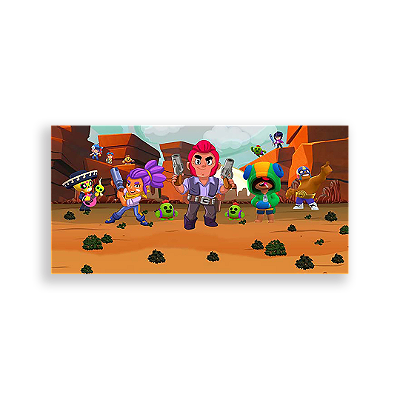 Painel Retangular - Brawl Stars - Sublimado 3D