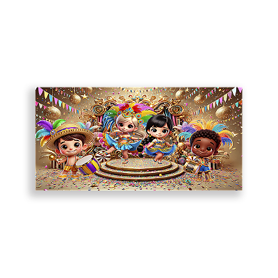 Painel Retangular - Carnaval - Sublimado 3D
