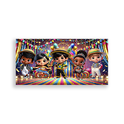 Painel Retangular - Carnaval - Sublimado 3D