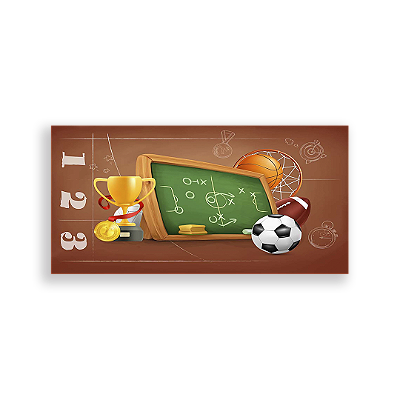 Capa Painel Retangular Sublimado - Futebol Esportes