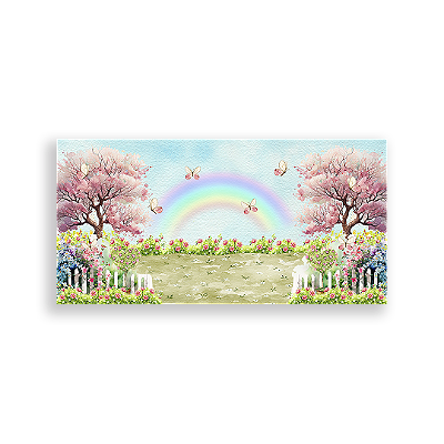 Painel Retangular - Jardim Encantado - Sublimado 3D