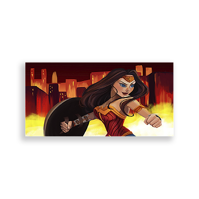 Painel Retangular - Mulher Maravilha - Sublimado 3D