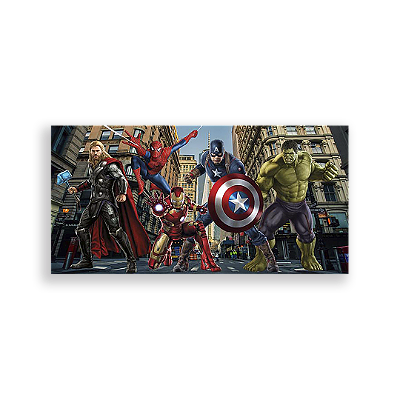 Painel Retangular - Os Vingadores - Sublimado 3D