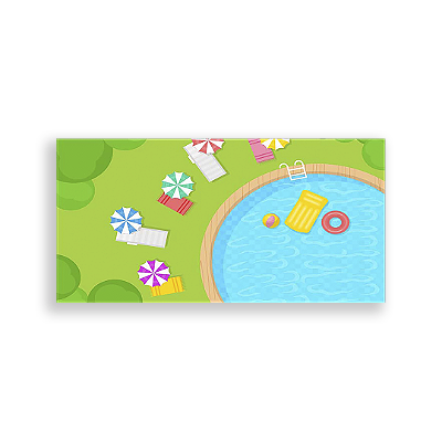 Painel Retangular - Pool Party - Sublimado 3D