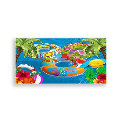 Painel Retangular - Pool Party - Sublimado 3D