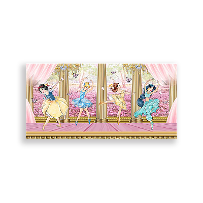 Painel Retangular - Princesas Disney - Sublimado 3D