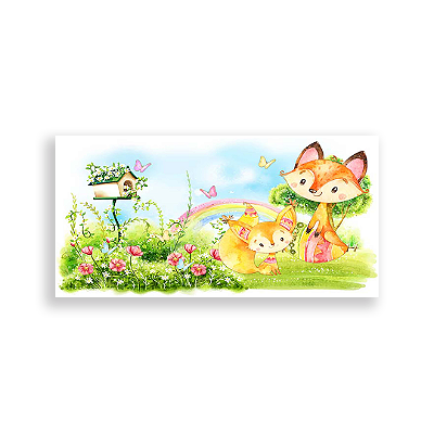 Painel Retangular - Raposa - Sublimado 3D