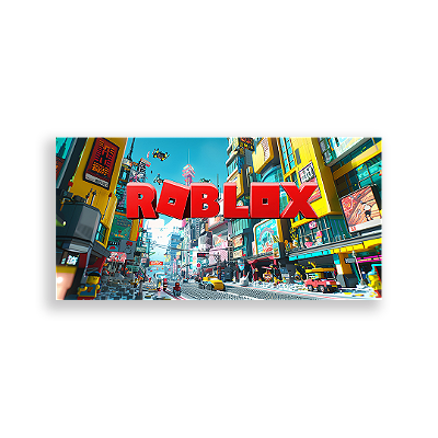Painel Retangular - Roblox - Sublimado 3D