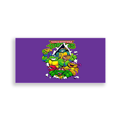 Painel Retangular - Tartarugas Ninja - Sublimado 3D