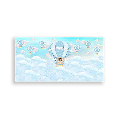 Painel Retangular - Ursinho Baloeiro - Sublimado 3D