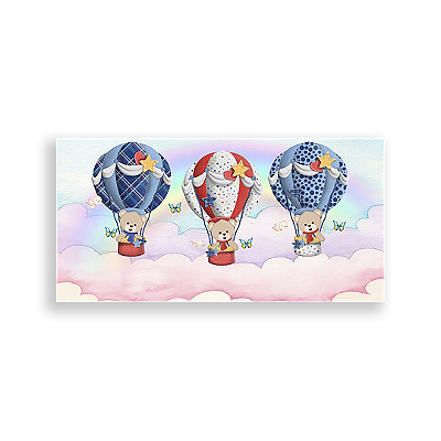 Painel Retangular - Ursinho Baloeiro - Sublimado 3D