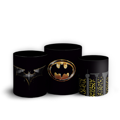 Capas Trio Cilindro Sublimado Vest Facil - Batman