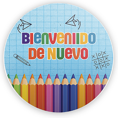 Mini Painel - De Vuelta A La Escuela - Sublimado 3D