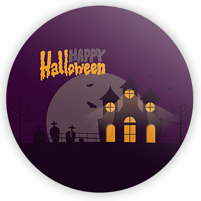 Mini Painel - Dia das Bruxas Halloween - Sublimado 3D