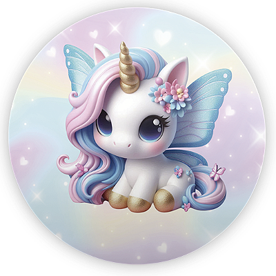 Mini Painel - Unicórnio - Sublimado 3D