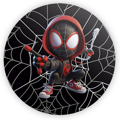 Mini Painel - Homem Aranha Miles Morales - Sublimado 3D