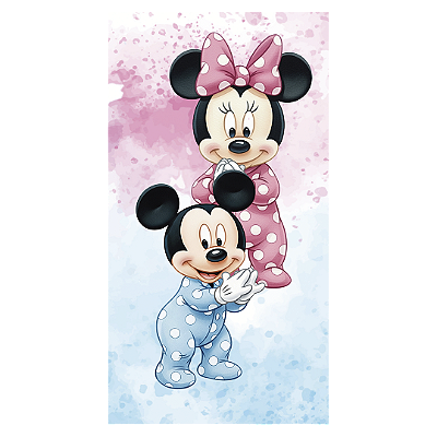 Faixa Lateral - Mickey E Minnie Baby - Sublimado 3D