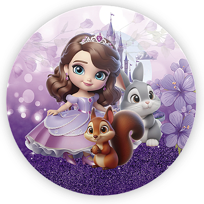 Mini Painel - Princesa Sofia - Sublimado 3D
