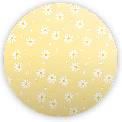 Mini Painel - Flor Margarida - Sublimado 3D