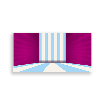 Painel Retangular Sublimado 3D - Anos 80