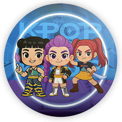 Mini Painel Sublimado 3D - Guerreiras do K Pop