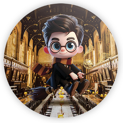 Mini Painel Sublimado 3D - Harry Potter