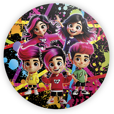 Mini Painel Sublimado 3D - Emilly Vick Os Rosa