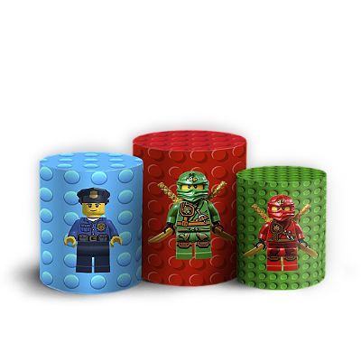 Trio Cilindro Sublimado 3D - Lego