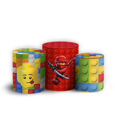 Trio Cilindro Sublimado 3D - Lego