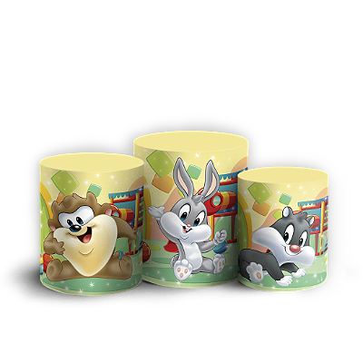 Trio Cilindro Sublimado 3D - Looney Tunes