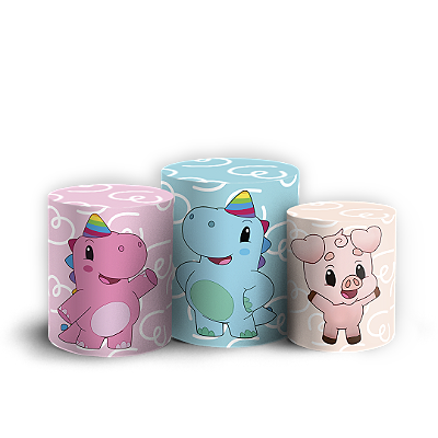 Trio Cilindro Sublimado 3D - Baby Tube