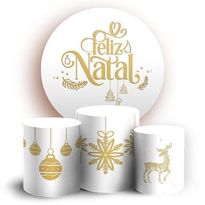 KIT Redondo e Trio Sublimado 3D - Natal