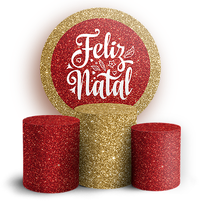 KIT Redondo e Trio Sublimado 3D - Natal