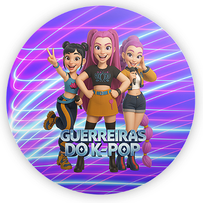 Capa Painel Redondo Sublimado - Guerreiras Do K-Pop