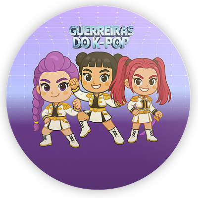 Capa Painel Redondo Sublimado - Guerreiras Do K-Pop