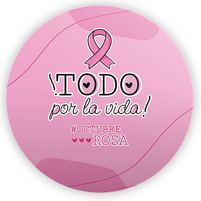 Mini Painel Sublimado 3D - Octubre Rosa ES