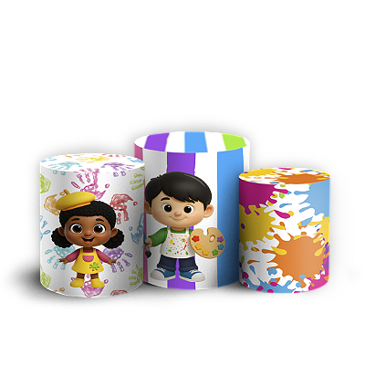 Trio Cilindro Sublimado 3D - Pintando O 7