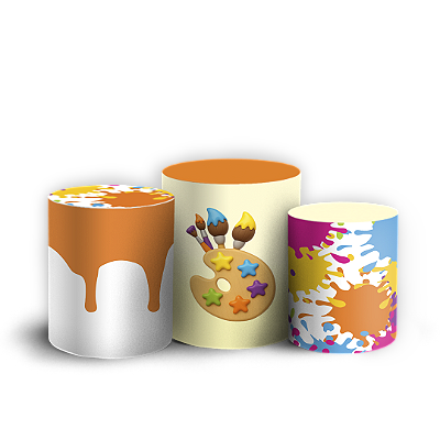 Trio Cilindro Sublimado 3D - Pintando O 7